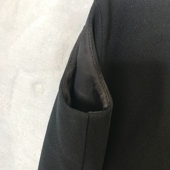 Hugo Buscati Collection Dress Womens 8 Black Sheath Vintage Front Slit V Neck - Picture 8 of 12